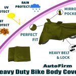 Bike Body Cover Mehandi Green Colour