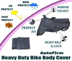 Grey Colour Heavy Duty Bike Body Cover