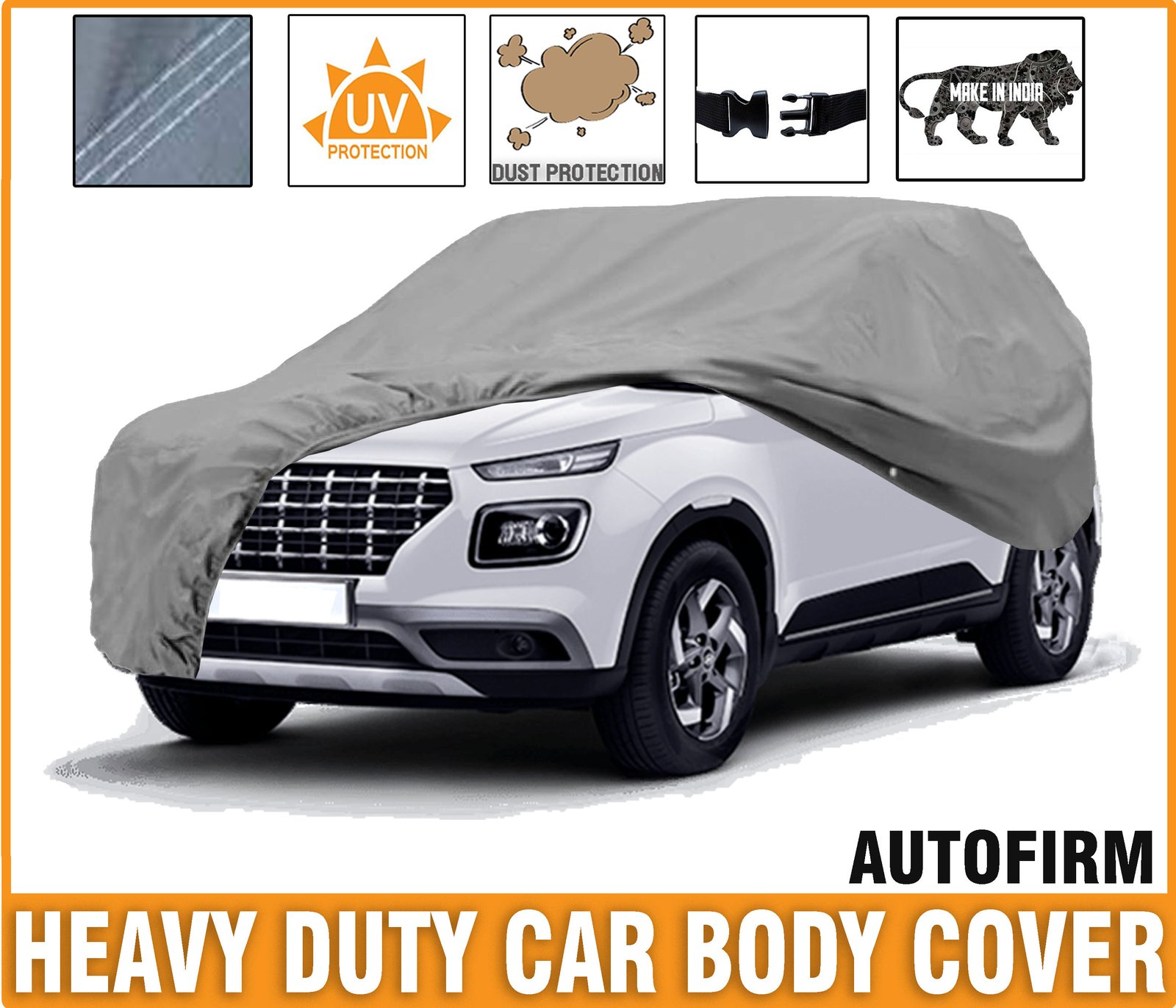 Ford EcoSport Car Body Cover, Heat & Water Resistant, Dustproof without  side mirror pockets