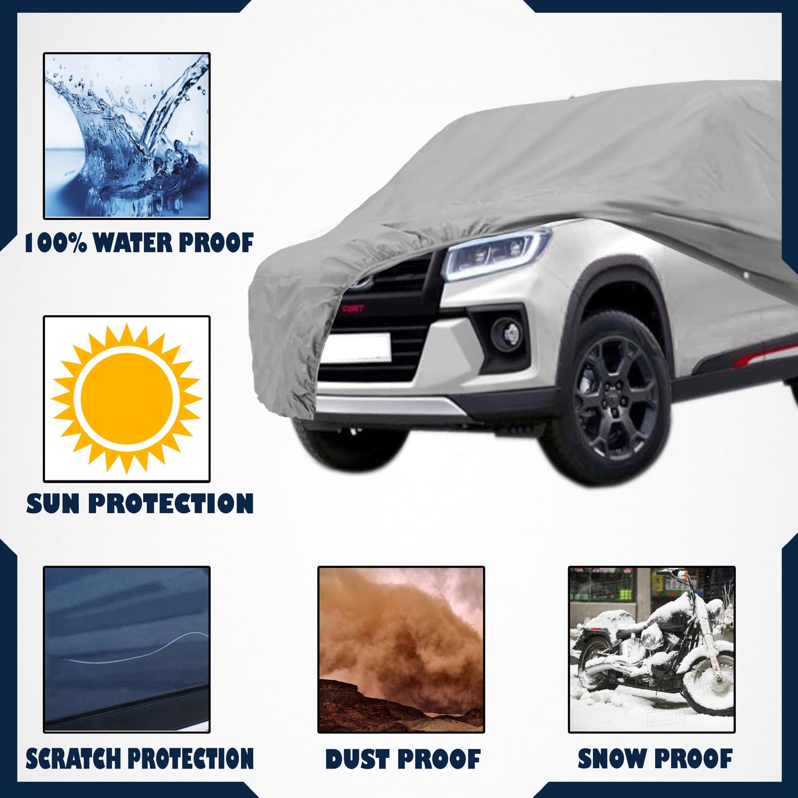 Audi Q3 2022 Car Body Cover 100% Waterproof